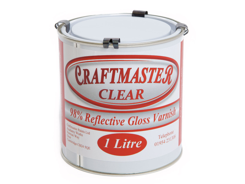 Craftmaster Clear Gloss Varnish - 1 Ltr