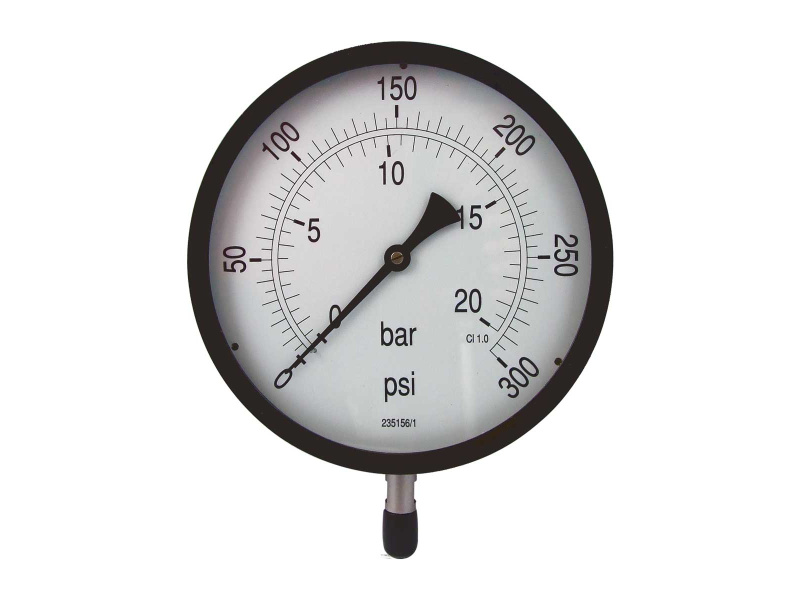 10" Dial Pressure Gauge 0-300PSI/Bar 1/2"BSP Bottom Connection