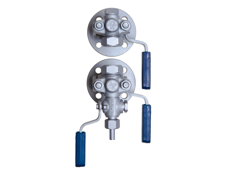 Klinger D Type Cock Set Flanged DN25 PN40 - RH