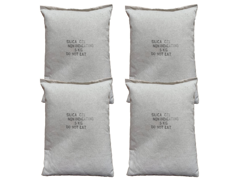 White Silica Gel In Sewn Cotton Bags : 4 x 5Kg Bags