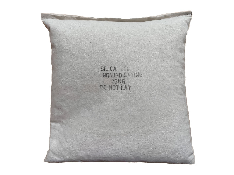 White Silica Gel in a Sewn Cotton Bag  : 1 x 25Kg Bags