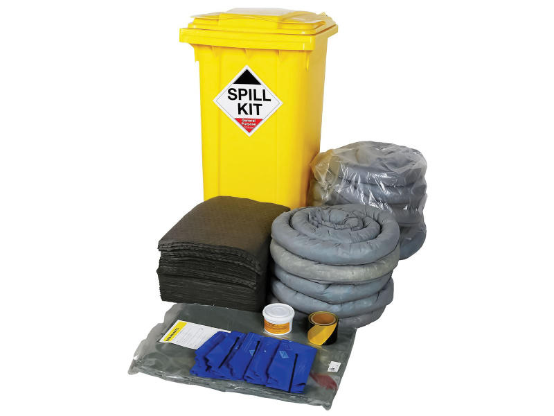 General Purpose Spill Kit - Wheelie-bin - Absorbs 250L
