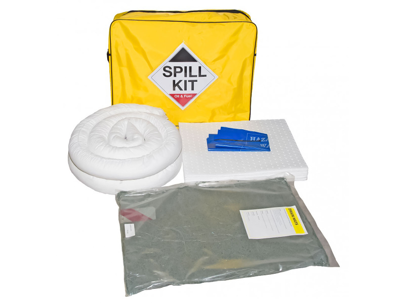 Oil & Fuel Spill Kit - Shoulder Bag - Absorbs 50L