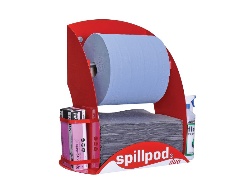 SpillPod Duo (General Purpose) - Blue 2-ply 1000 Sheet Paper Roll