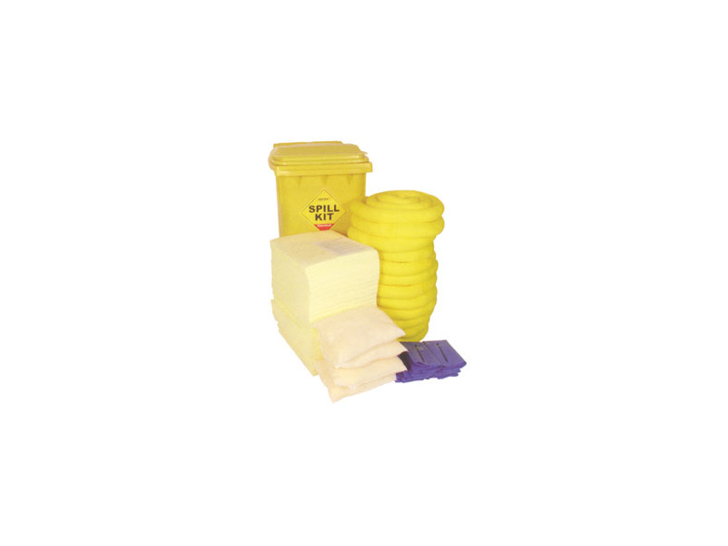 Oil & Fuel Spill Kit - Wheelie-bin - Absorbs 300L