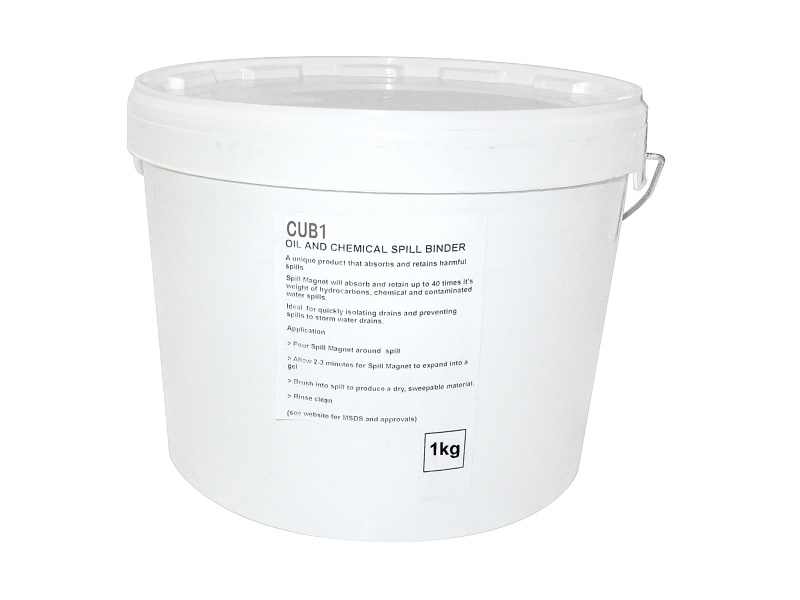 Oil & Chemical Spill Binder 1KG - Absorbs - 60L
