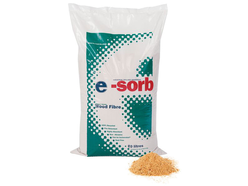 E-SORB Fire Retardant Wood Fibre Granules - 80L
