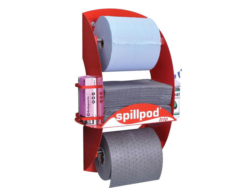 SpillPod Trio (General Purpose) - Blue 2-ply 1000 Sheet Paper Roll