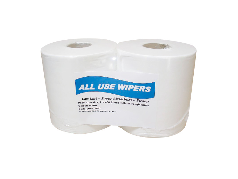 Twinpack Non-Lint 400 Sheet Wiper Roll