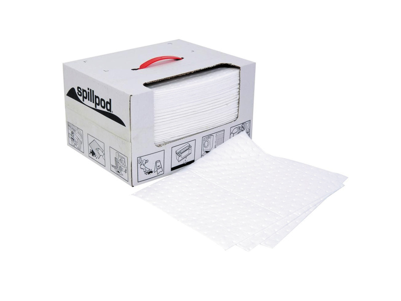 Oil and Fuel Absorbent Pads - 31cm x 39cm - 1 x 75 Pads