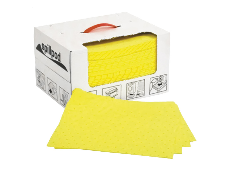 Chemical Absorbent Pads - 31cm x 39cm - 1 x 75 Pads