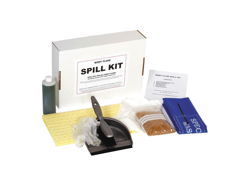 Body Fluid Spill Kit Box - Absorbs 1L
