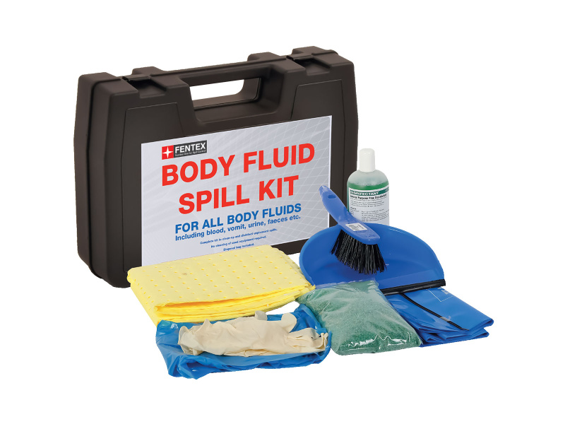 Body Fluid Spill Kit Carry Case - Absorbs 1L