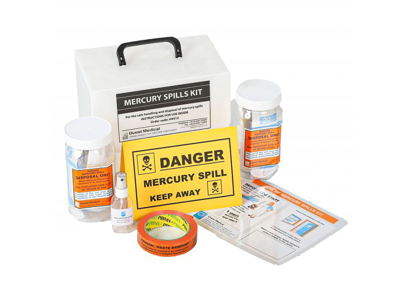 Mercury Spill Kit Plastic Case