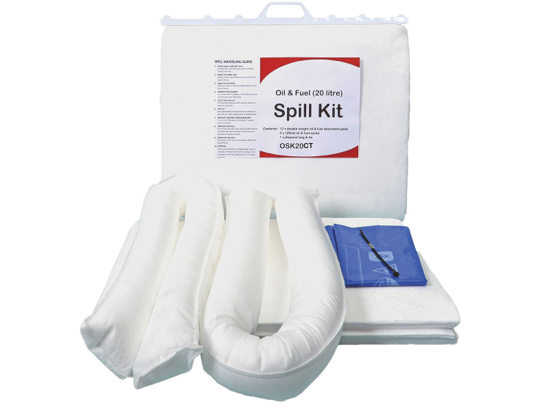 Oil & Fuel Spill Kit - Clip-top Bag - Absorbs 20L