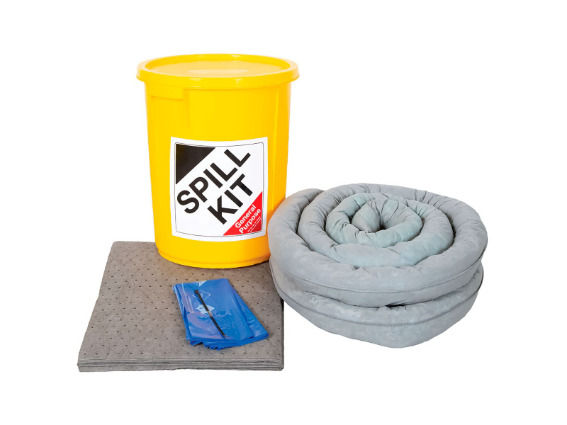 General Purpose Spill Kit - Plastic Drum - Absorbs 35L