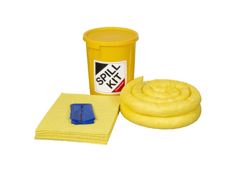 Chemical Spill Kit - Plastic Drum - Absorbs 35L