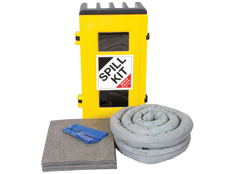 General Purpose Spill Kit - Wall Cabinet - Absorbs 50L