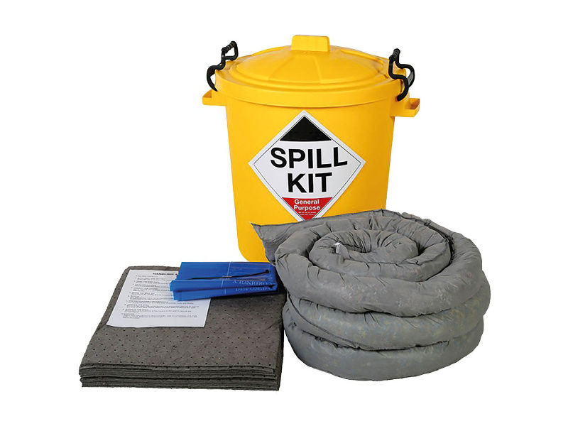 General Purpose Spill Kit - Plastic Drum - Absorbs 65L