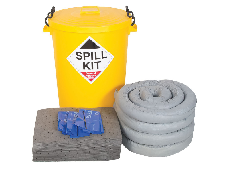 General Purpose Spill Kit - Plastic Drum - Absorbs 90L