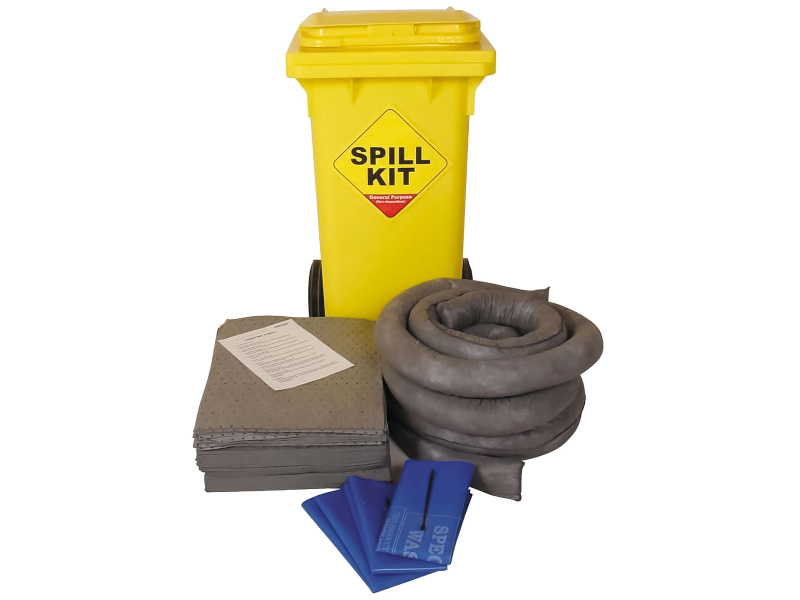 General Purpose Spill Kit - Wheelie-bin - Absorbs 240L