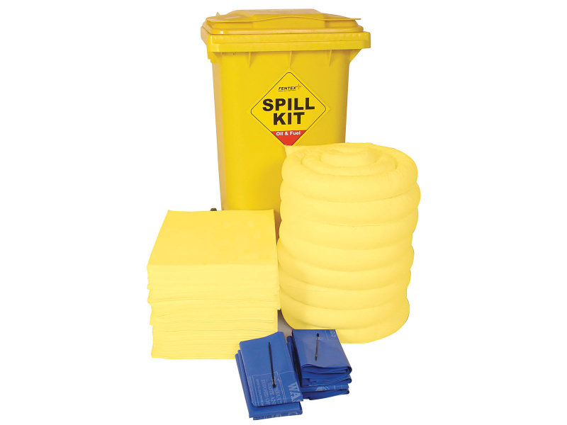 Chemical Spill Kit - Wheelie-bin - Absorbs 240L