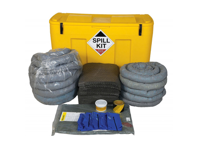 General Purpose Spill Kit - Mobile Locker - Absorbs 250L