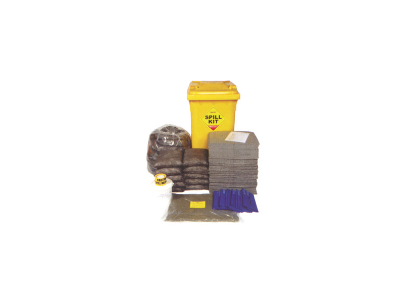Chemical Spill Kit - Wheelie-bin - Absorbs 350L