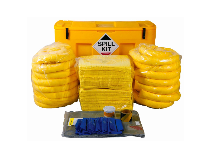 Chemical Spill Kit - Mobile Locker - Absorbs 350L