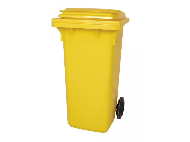 Empty Wheelie-bin (Yellow) - 120L