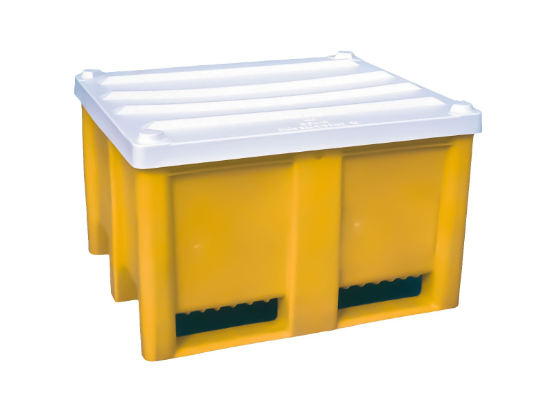 Empty Pallet Box With Lid - 600L