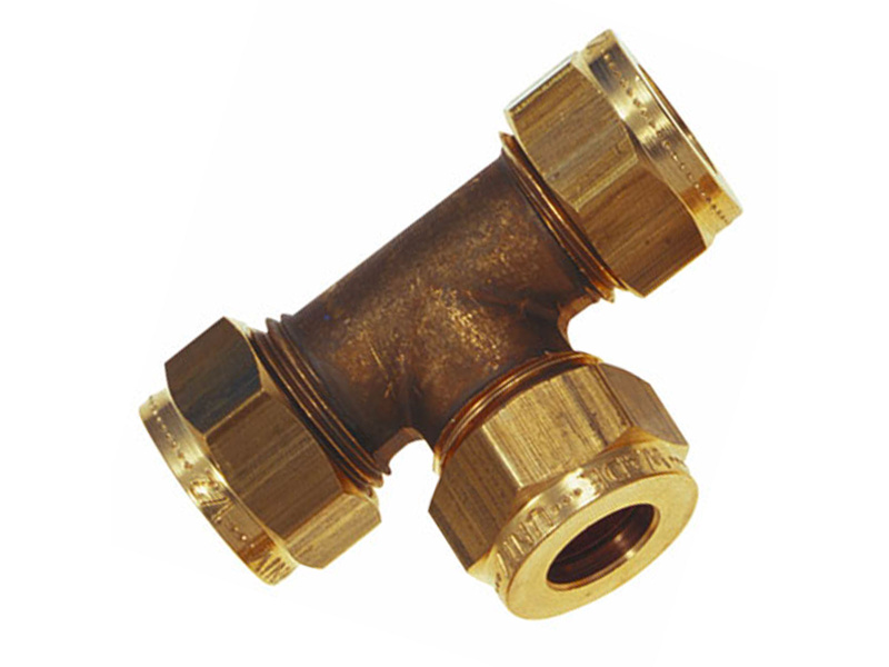 1/2" OD Equal Tee Compression
