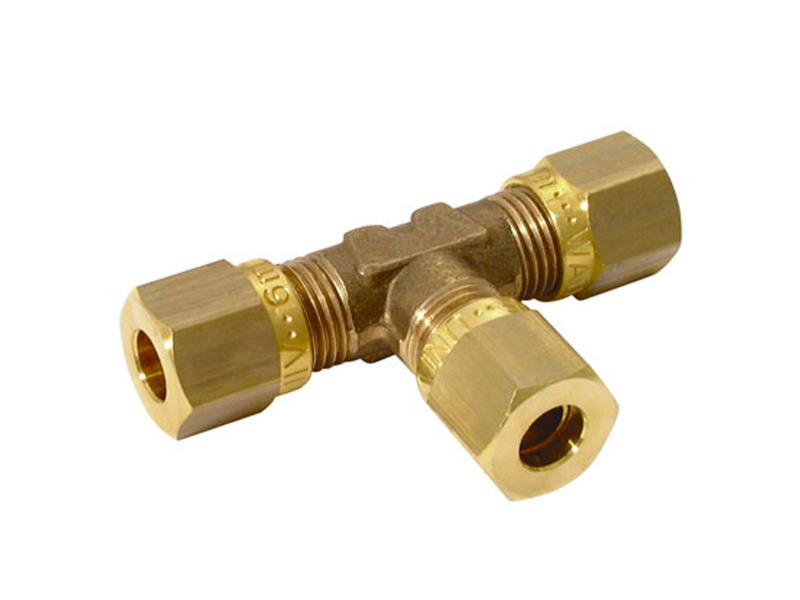 8mm OD Equal Tees Compression