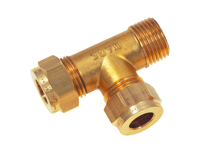 Male Run Tee 3/16" OD x 1/8" BSPT