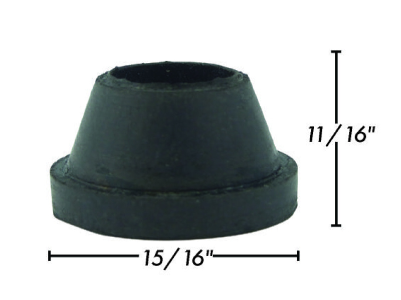 Rubber Gauge Glass Cone 1/2"  No.12