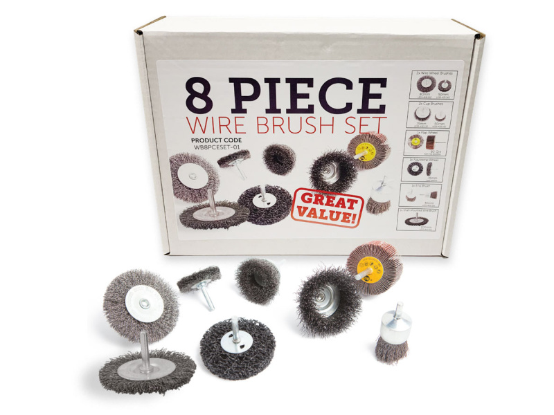 Wire Brush 8 Piece Set