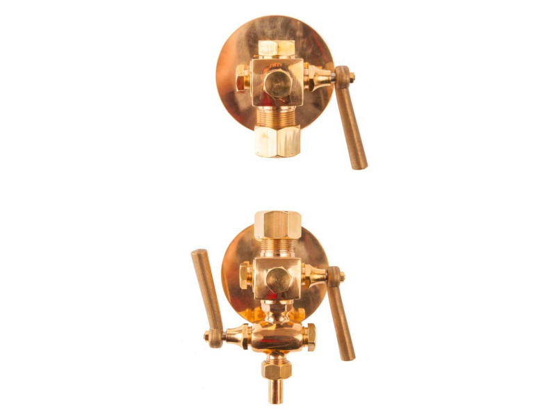 Right Handed FIG 44 &frac34;" Gauge Cock Set Un-Drilled