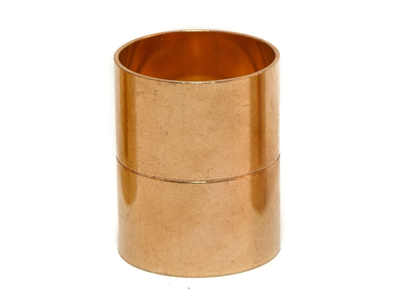 Plain Copper Straight Coupling  for Tundish 42mm