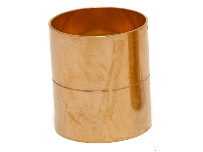 Plain Copper Straight Coupling  for Tundish 54mm