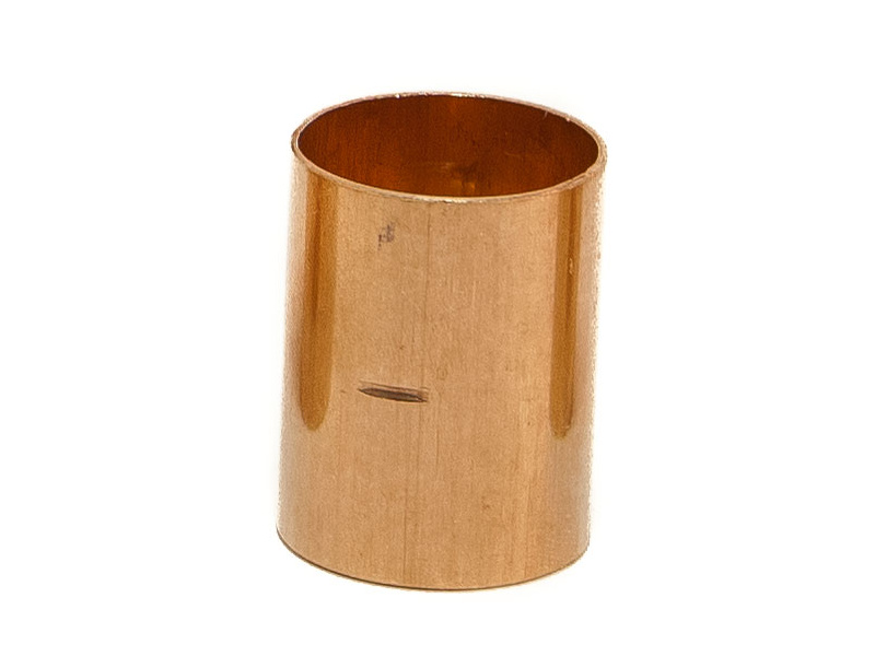 Plain Copper Straight Coupling  for Tundish 28mm
