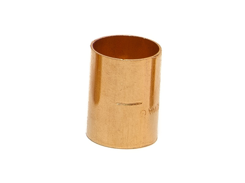 Plain Copper Straight Coupling  for Tundish 22mm