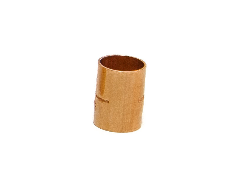 Plain Copper Straight Coupling  for Tundish 15mm