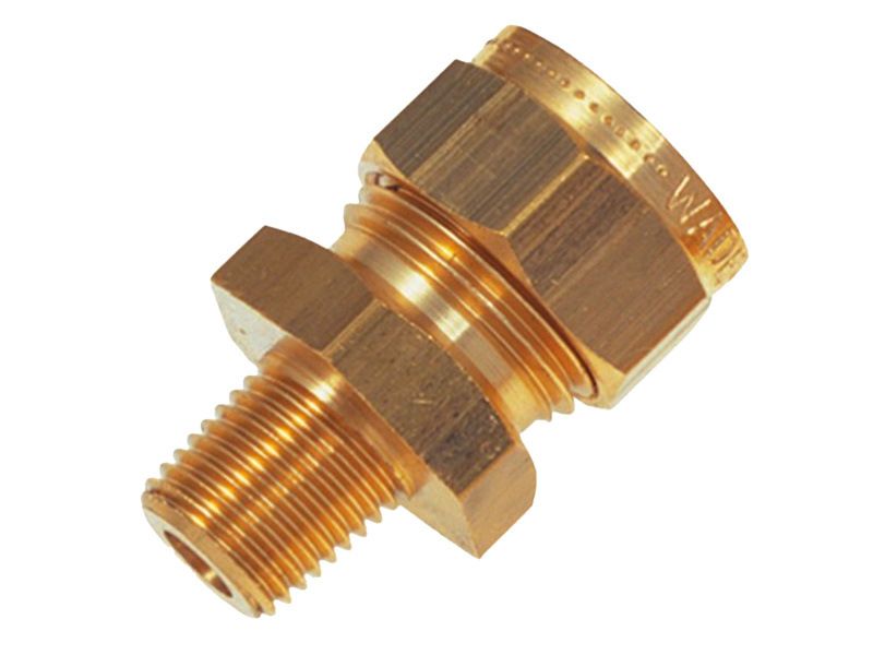 1/8" BSPT x 3/8" OD Male Stud Coupling