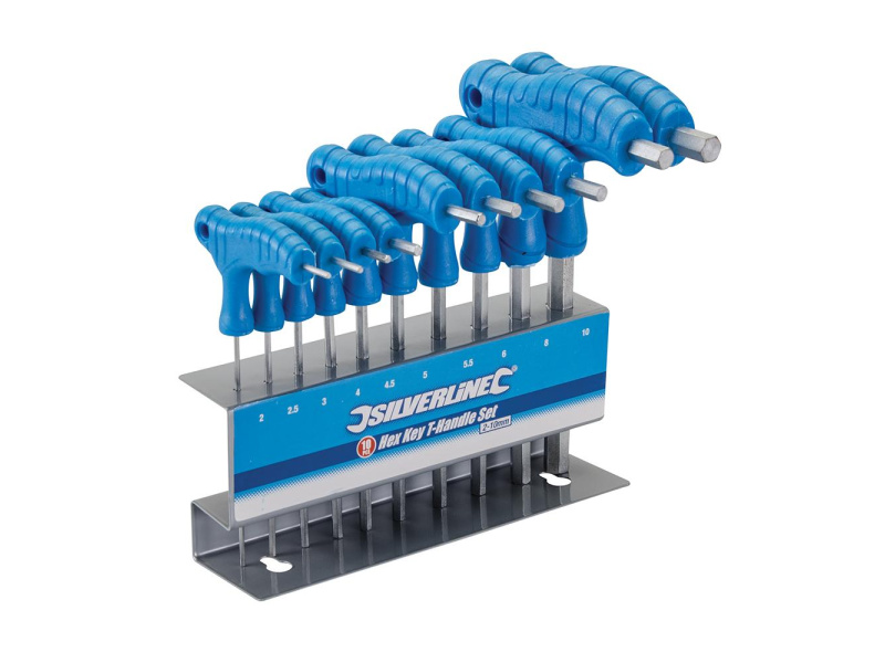 Hex Key T-Handle Set 10pce