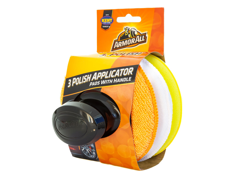 3 Polish Applicator Pads c/w Handle
