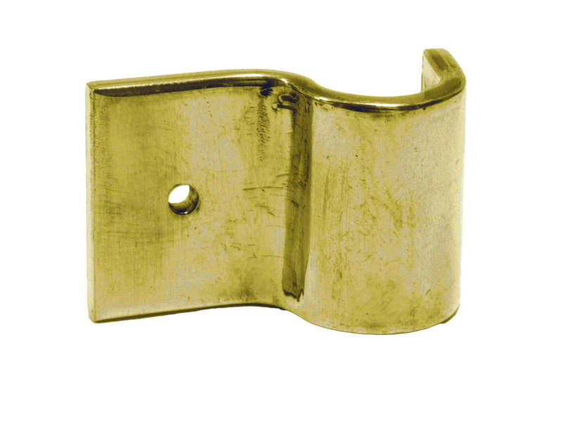 1/2" Pipe Fastening Bracket - Single - Large - Brass