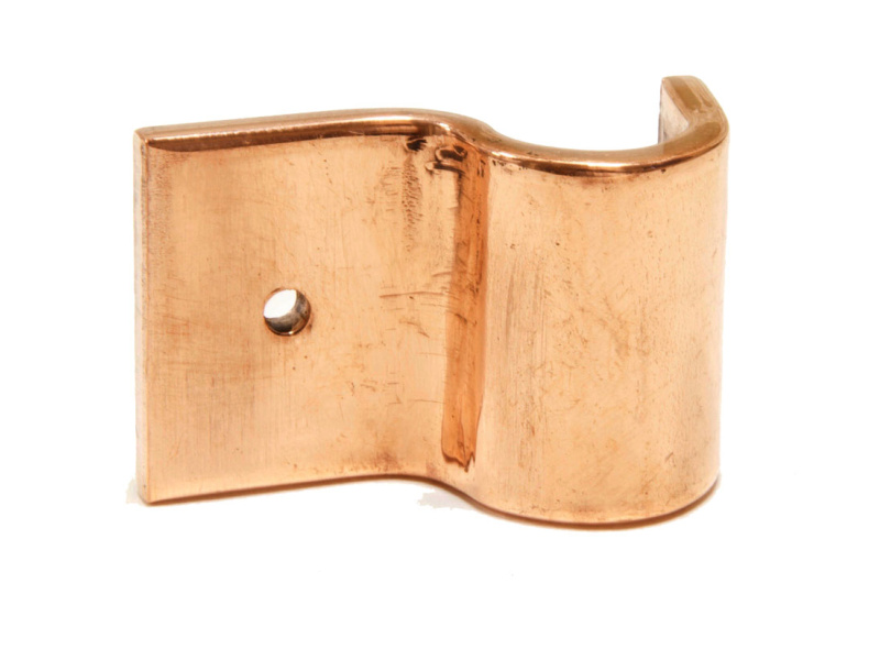 1/2" Pipe Fastening Bracket - Single - Large - Copper