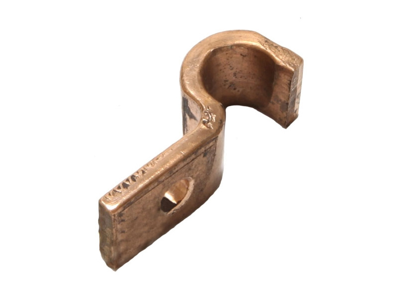 3/8" Pipe Fastening Bracket - P Clip - Small - Copper