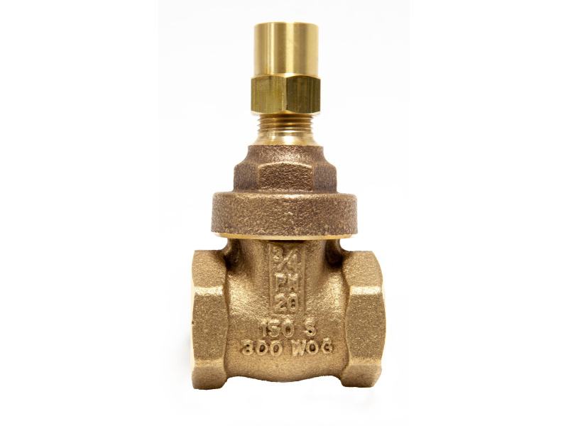 3/4" BSP Bronze Gate Valve PN20 c/w Lock Shield