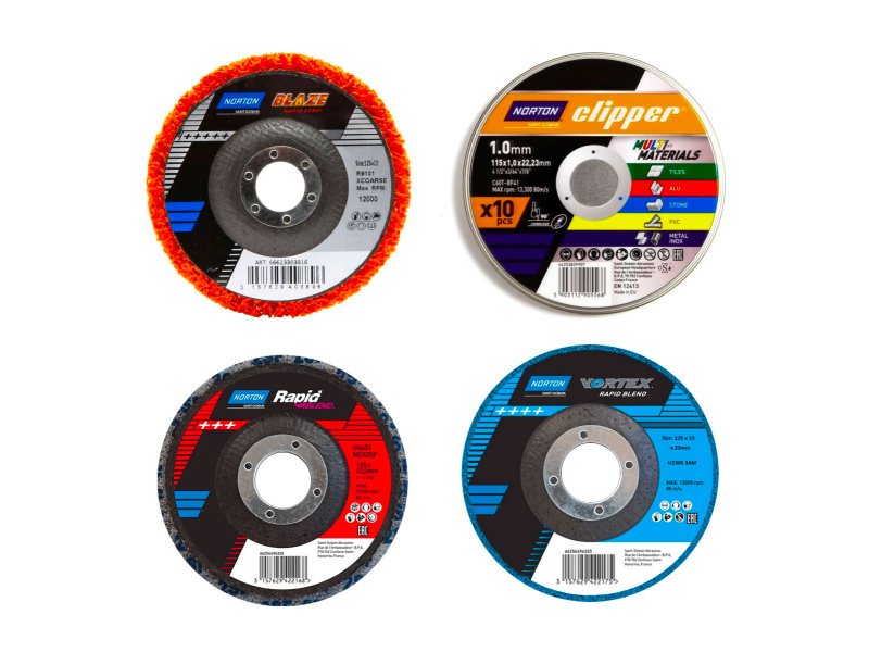 Norton Cut, Clean & Strip Disc Kit - 115mm